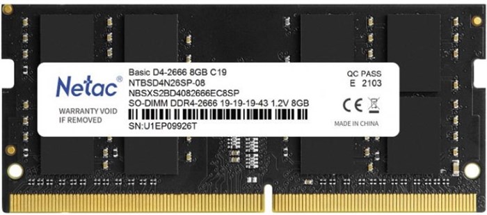 SODIMM DDR4 8GB Netac NTBSD4N26SP-08 108854