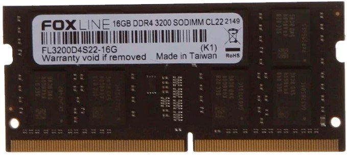 SODIMM DDR4 16GB (2*8GB) Foxline FL3200D4S22S-16G 108880
