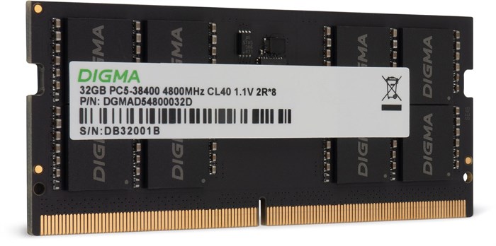 SODIMM DDR5 32GB Digma DGMAS54800032D 108943