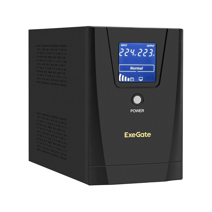 Источник бесперебойного питания  Exegate SpecialPro Smart LLB-1200.LCD.AVR.2SH.3C13.USB 101359