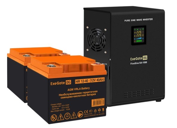 Комплект  Exegate FineSine SX-1500.LCD.AVR.2SH 101481