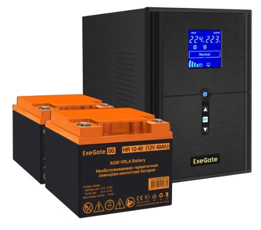 Комплект  Exegate SineTower SZ-2000.LCD.AVR.3SH.1C13.USB 101487