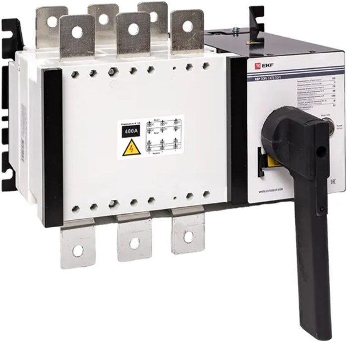 Автоматический ввод резерва  EKF ats-tsr1-400A-3p-pro 100030