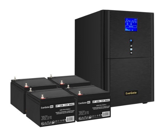 Комплект  Exegate SineTower SZ-5000.LCD.AVR.2SH.1C13.T.RJ.USB 101539