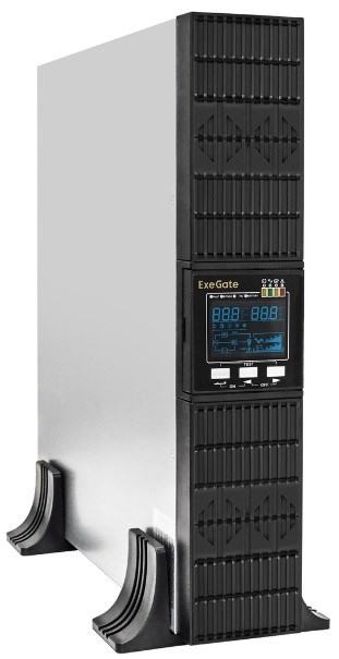 Источник бесперебойного питания  Exegate PowerExpert ULS-575-10kVA.LCD.AVR.T.USB.RS232.SNMP.2U 101543