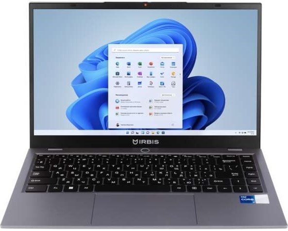 Ноутбук  Irbis 14NBP3004 14 ", Core i7, 16 Гб RAM, 512 Гб SSD, Iris Xe Graphics, Серый 113033