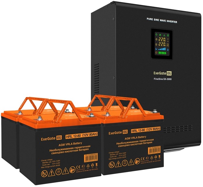 Комплект  Exegate FineSine SX-5000.LCD.AVR.2SH.T 101585