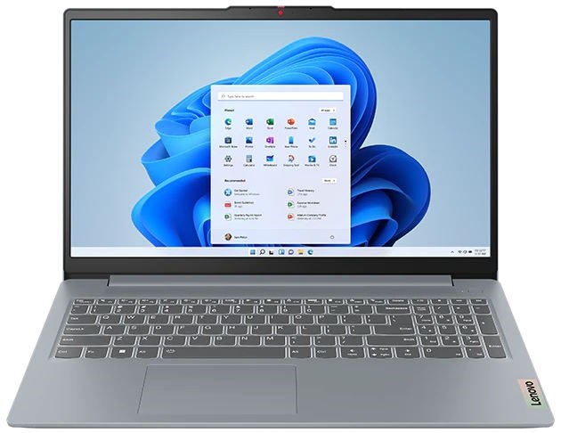 Ноутбук  Lenovo IdeaPad Slim 3 15AMN8 15.6 ", Ryzen 3, 8 Гб RAM, 512 Гб SSD, Radeon 610M, Серый 114021