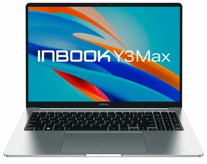 Ноутбук  Infinix Inbook Y3 MAX YL613 16 ", Core i5, 16 Гб RAM, 512 Гб SSD, Iris Xe Graphics, Серебристый 114564