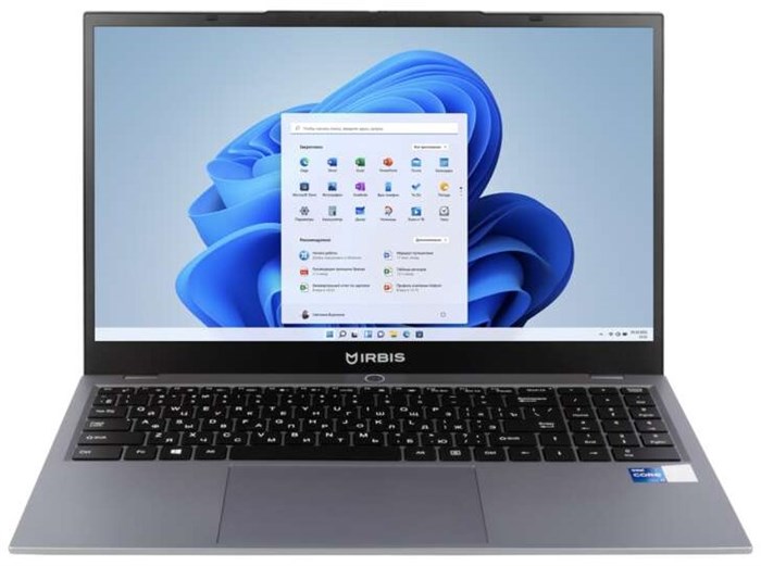 Ноутбук  Irbis 15NBP3512_G2 15.6 ", Core i7, 16 Гб RAM, 512 Гб SSD, Iris Xe Graphics, Серый 114608