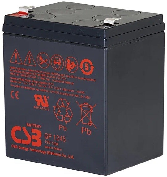 Аккумулятор  CSB GP1245 (12V16W) CSB 100109