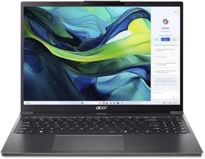 Ноутбук  Acer Aspire Go AG15-51P-576W 15.3 ", Core i5, 16 Гб RAM, 512 Гб SSD, Iris Xe Graphics, Металлический 114853