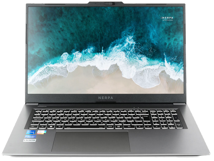 Ноутбук  Nerpa Caspica I552-17 17.3 ", Core i5, 16 Гб RAM, 256 Гб SSD, Iris Xe Graphics, Серый 115569