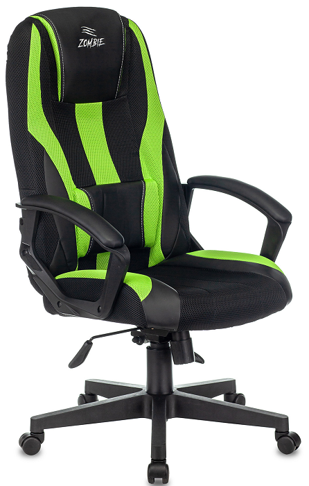 Кресло игровое Бюрократ ZOMBIE 9 GREEN 119197