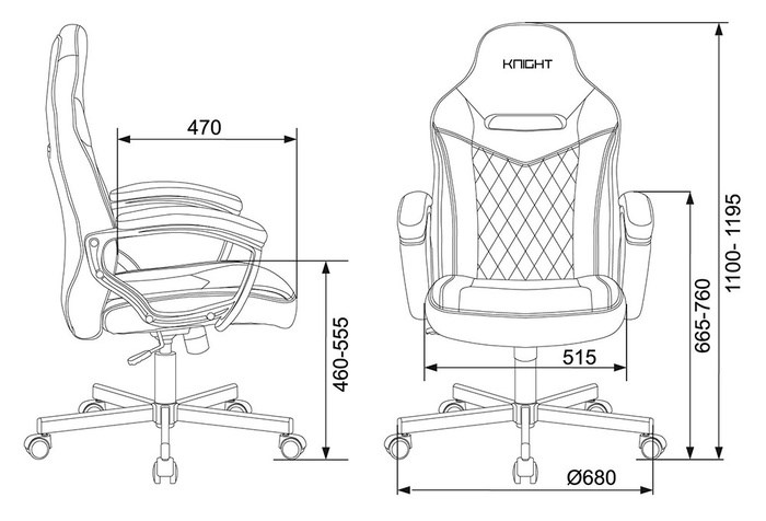 Кресло игровое Бюрократ VIKING 6 KNIGHT BR 119279