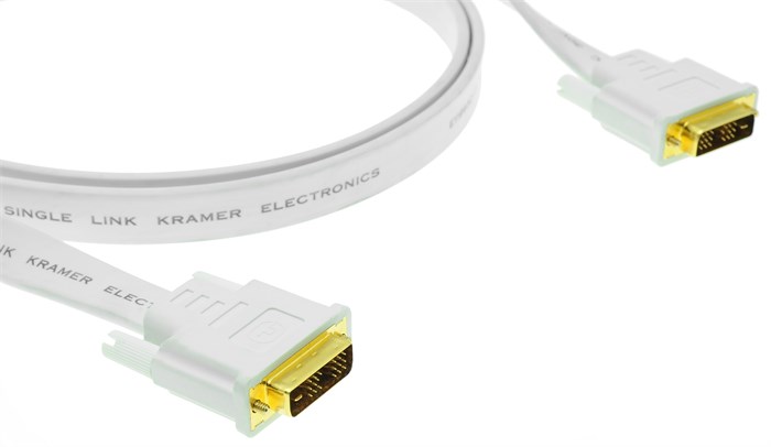 Кабель интерфейсный DVI-DVI Kramer C-DM/DM/FLAT(W)-50 121048