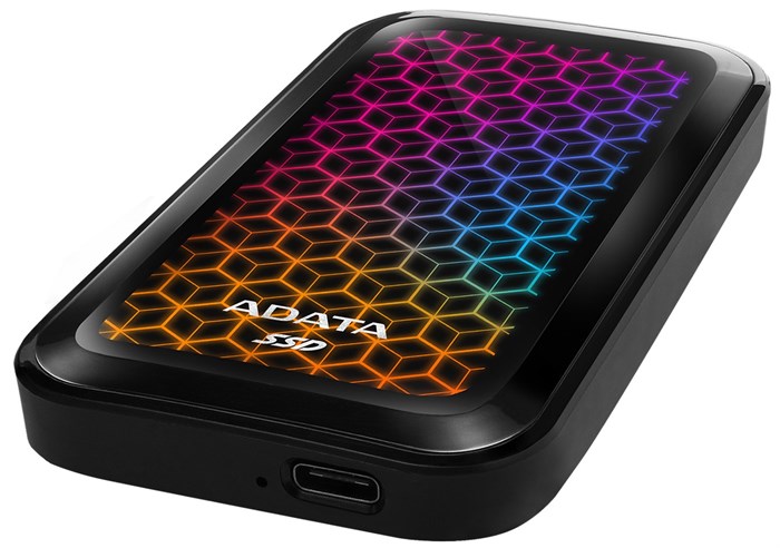 Внешний SSD USB 3.2 Gen 2 Type-C A-Data ASE770G-512GU32G2-CBK 512 ГБ 121615