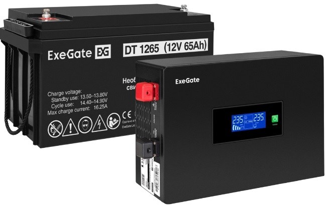 Комплект  Exegate IdealSine SR-600.LCD.2SH 102368