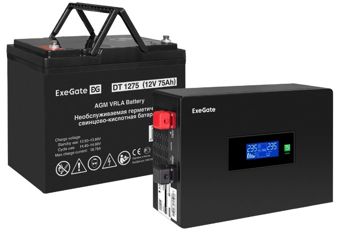 Комплект  Exegate IdealSine SR-600.LCD.2SH 102373