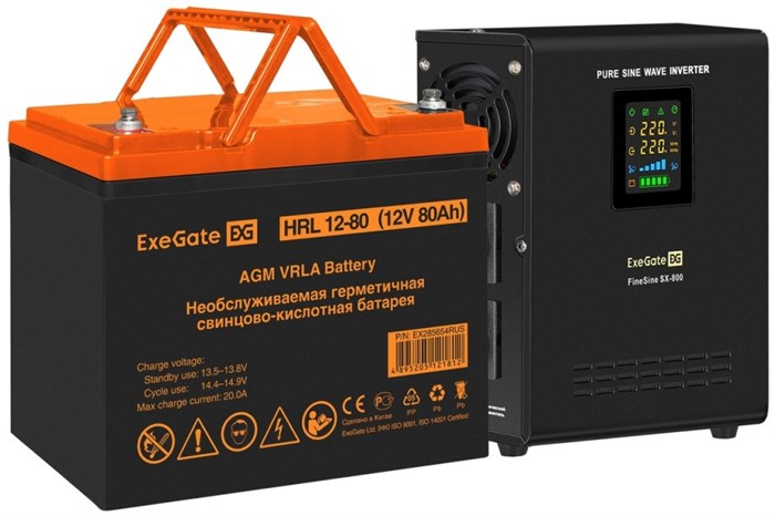 Комплект  Exegate FineSine SX-800.LCD.AVR.2SH 102380