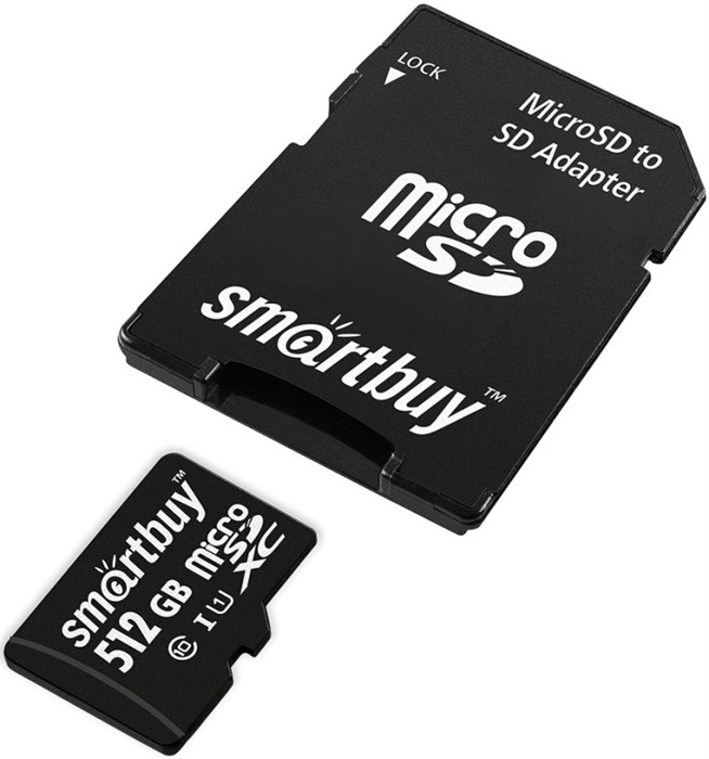 Карта памяти MicroSDXC 512GB SmartBuy SB512GBSDCL10-01 122030