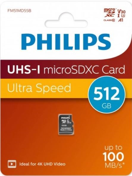 Карта памяти microSDXC 512GB Philips FM51MD55B/97 122055