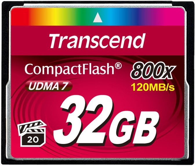 Карта памяти CompactFlash 32GB Transcend TS32GCF800 122072