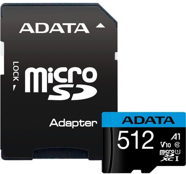 Карта памяти microSDXC 512GB A-Data AUSDX512GUICL10A1-RA1 122080