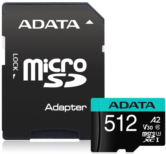 Карта памяти microSDXC 512GB ADATA AUSDX512GUI3V30SA2-RA1 122091