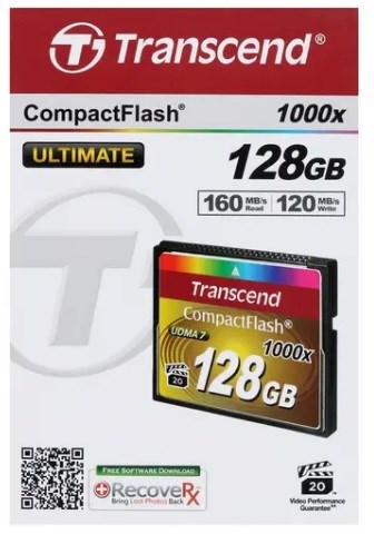 Карта памяти CompactFlash 128GB Transcend TS128GCF1000 122156
