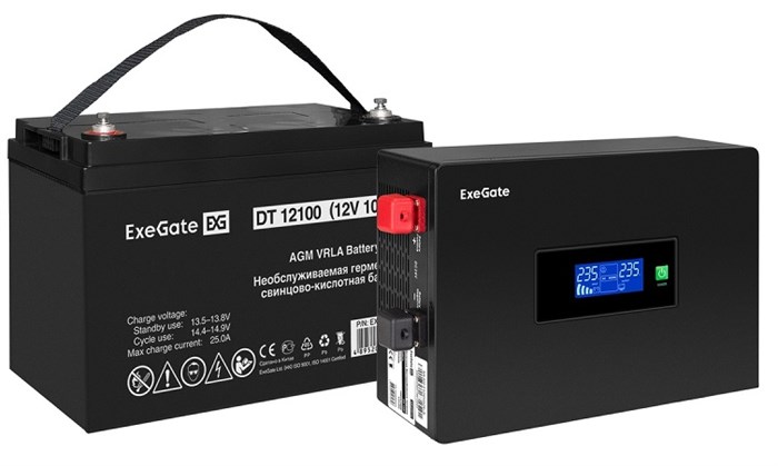 Комплект  Exegate IdealSine SR-600.LCD.2SH 102395