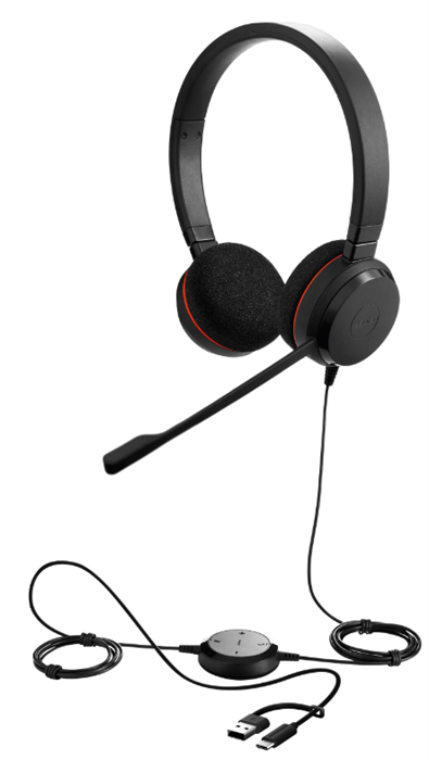 Гарнитура проводная Jabra Evolve 20 Stereo MS 122377