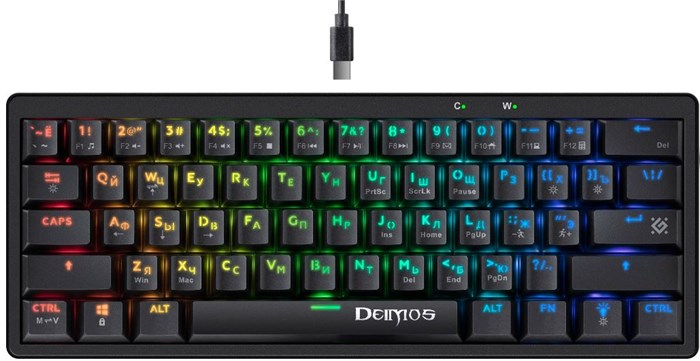 Клавиатура проводная Defender Deimos GK-303 RU 122688