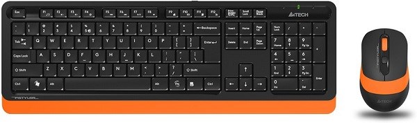Клавиатура и мышь wireless A4Tech FG1010 ORANGE 122699