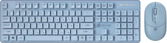 Клавиатура и мышь  Oklick S265W 122712