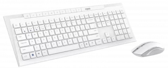 Клавиатура и мышь wireless Rapoo 8210M-WHT 122786