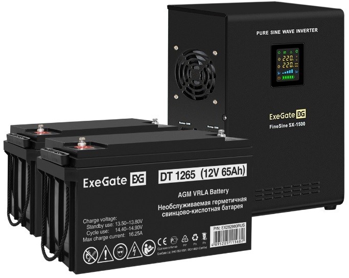 Комплект  Exegate FineSine SX-1500.LCD.AVR.2SH 102421