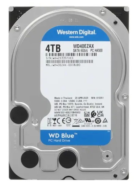 Жесткий диск 4TB SATA 6Gb/s Western Digital WD40EZAX 102744
