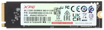 Накопитель SSD M.2 2280 ADATA AGAMMIXS60-512G-CS 512 ГБ 102971