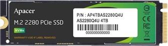 Накопитель SSD M.2 2280 Apacer AP4TBAS2280Q4U-1 4000 ГБ 103108