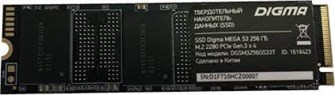 Накопитель SSD M.2 2280 Digma MEGA S3 256 ГБ 103163