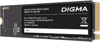 Накопитель SSD M.2 2280 Digma Mega P5 256 ГБ 103165