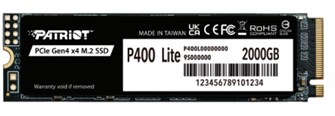 Накопитель SSD M.2 2280 Patriot Memory P400 Lite 2000 ГБ 103484