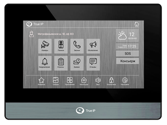Видеодомофон  True IP Systems TI-4107AB 131142