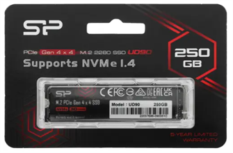 Накопитель SSD M.2 2280 Silicon Power SP250GBP44UD9005 250 ГБ 103587