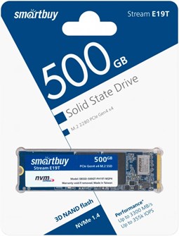 Накопитель SSD M.2 2280 SmartBuy Stream E19T 500 ГБ 103620