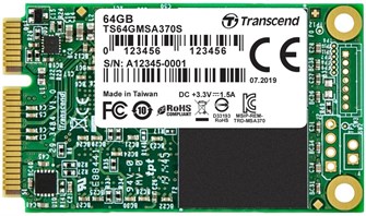 Накопитель SSD mSATA Transcend TS64GMSA370S 64 ГБ 103642