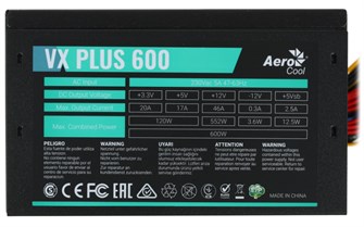 Блок питания ATX AeroCool VX PLUS 600 103932