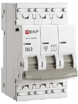 Автоматический выключатель  EKF M63MA6363D 149117