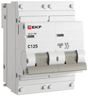 Автоматический выключатель  EKF mcb47100-2-125C-pro 149121